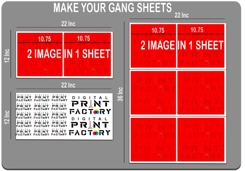 DTF Gang Sheet Online Builder DTF film type Gold - Image 2